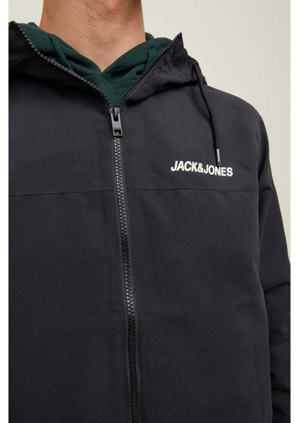 JJERUSH HOOD BOMBER NOOS Siyah Erkek Mont modelleri