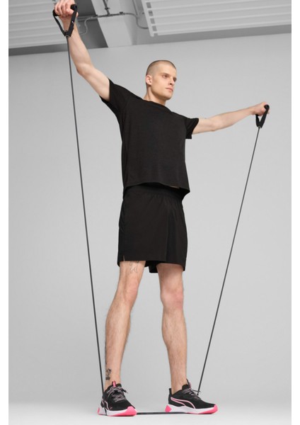 M TAD ESSENTIALS HEATHER Siyah Erkek Kısa Kol T-Shirt