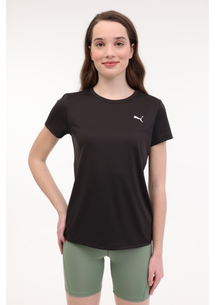 W TAD ESSENTIAL CREW TEE Siyah Kadın Kısa Kol T-Shirt