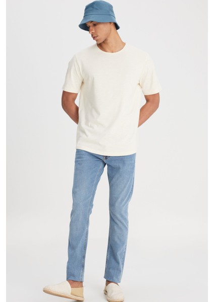 Luke Slim Fit Dar Kesim Mavi Erkek Jean Pantolon modelleri