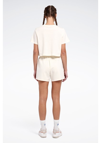 New Id Reg Crp Tee Bej Kadın Kısa Kol T-Shirt