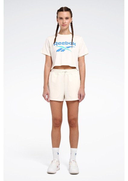 New Id Reg Crp Tee Bej Kadın Kısa Kol T-Shirt