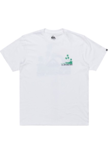 PALM LINES SS Beyaz Erkek Kısa Kol T-Shirt