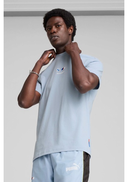 BMW MMS CAR GRAPHIC TEE 2 Mavi Erkek Kısa Kol T-Shirt