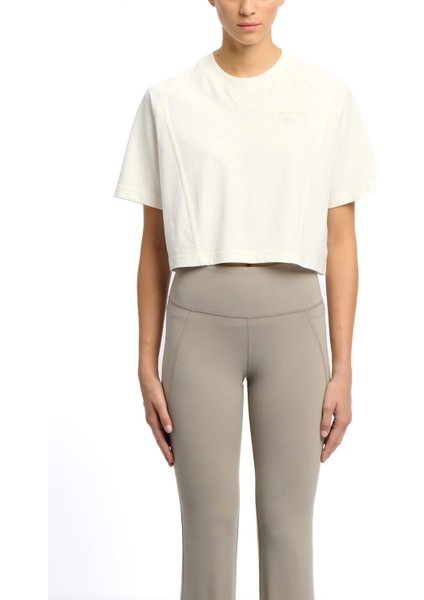 ICON ELEMENTS TEE Ekru Kadın Kısa Kol T-Shirt