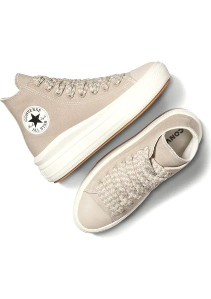 CHUCK TAYLOR ALL STAR MOV Krem Kadın High Sneaker indirimleri