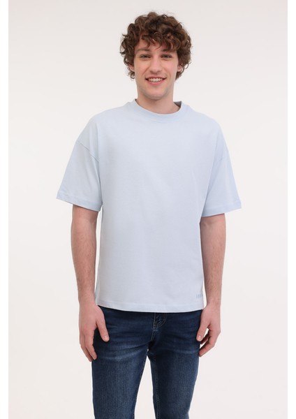 MB ROS 11HS113 5FX Mavi Erkek Kısa Kol T-Shirt