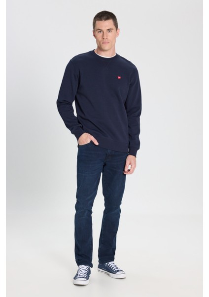 Regular Fit Normal Kesim Lacivert Erkek Sweatshirt modelleri