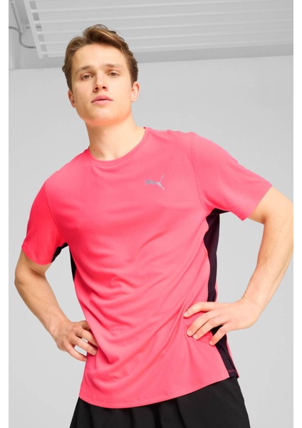 RUN FAVORITE VELOCITY TEE Pembe Erkek Kısa Kol T-Shirt