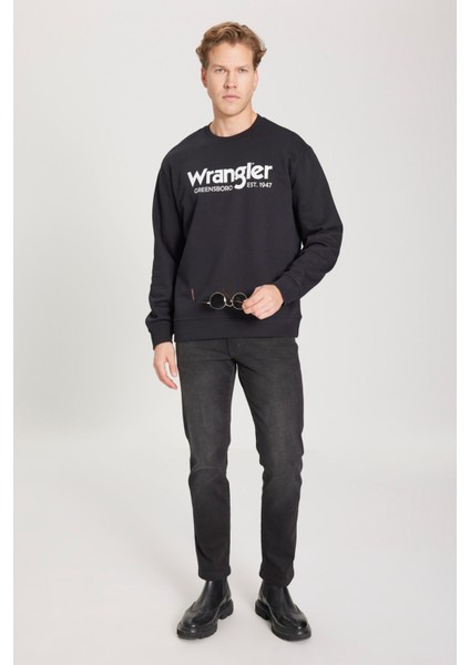 Regular Fit Normal Kesim Siyah Erkek Sweatshirt modelleri