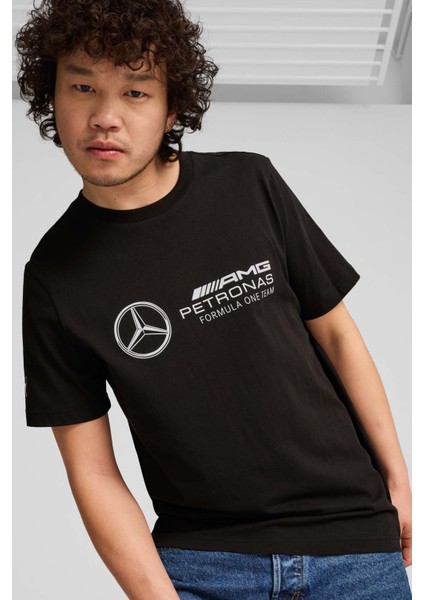 MAPF1 ESS Logo Tee Siyah Unisex Kısa Kol T-Shirt
