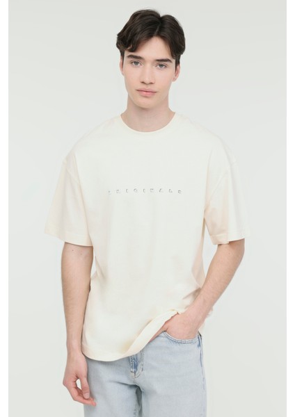 JOREASTER ACTIVITY TEE SS Krem Erkek Kısa Kol T-Shirt