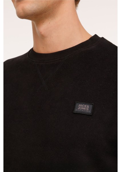 JCOCLASSIC TWILL SWEAT CR Siyah Erkek Sweatshirt indirimleri