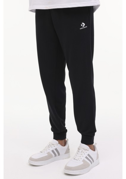 GO-TO EMBROIDERE Siyah Erkek Eşofman Altı