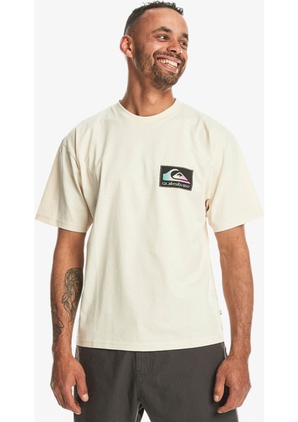 BACKFLASH TEES Bej Erkek Kısa Kol T-Shirt