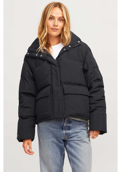 JXMORRIT PUFFER DOWN JACK Siyah Kadın Mont