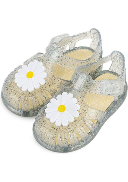 TOBBY GLOSS FLOR Beyaz Unisex Çocuk Düz Sandalet modelleri