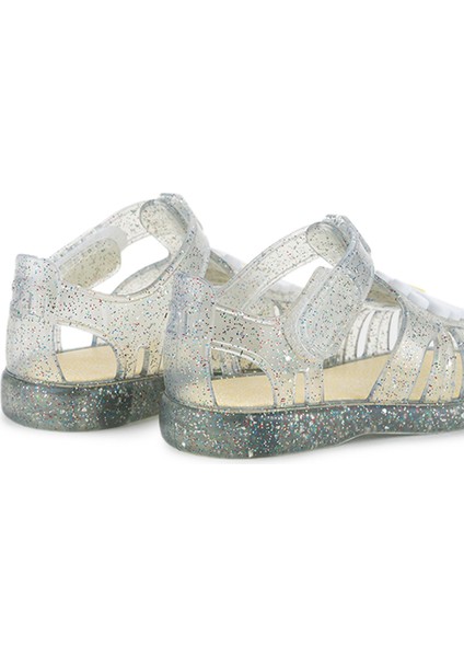 TOBBY GLOSS FLOR Beyaz Unisex Çocuk Düz Sandalet fırsatları