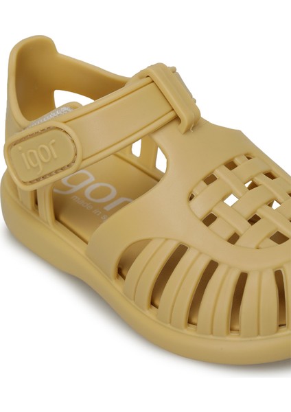 TOBBY SOLID Kahverengi Unisex Çocuk Düz Sandalet