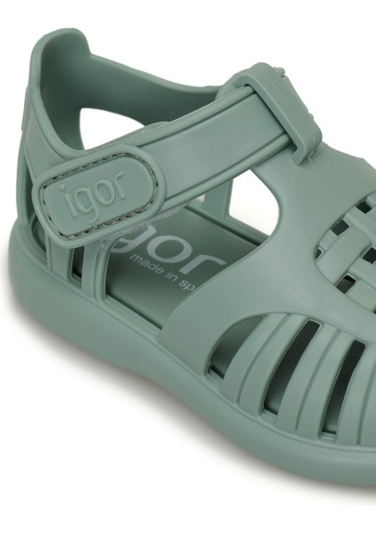TOBBY SOLID Yeşil Unisex Çocuk Düz Sandalet