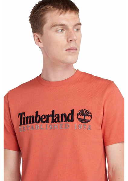 Embroidery Logo Tee Kırmızı Erkek Kısa Kol T-Shirt fiyatları