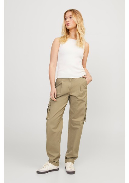 Jjxx Jxmaddy Kadın Bej Pantolon 12253012-INCENSE