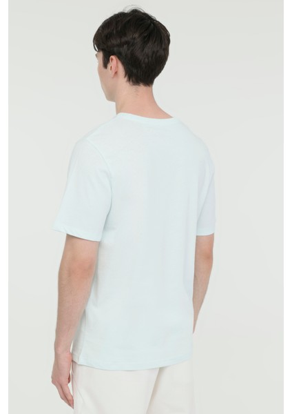 JORLAFAYETTE TEE SS CREW Mavi Erkek Kısa Kol T-Shirt modelleri