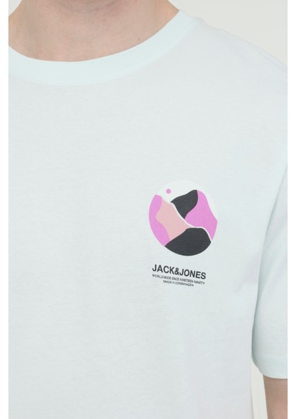 JORLAFAYETTE TEE SS CREW Mavi Erkek Kısa Kol T-Shirt indirimleri