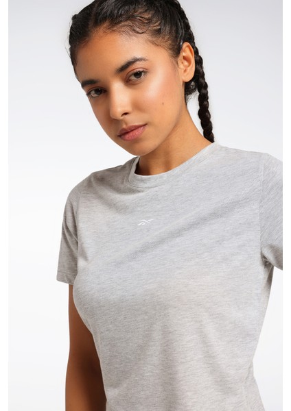 Id Traın Supremıum Tee Gri Kadın Kısa Kol T-Shirt