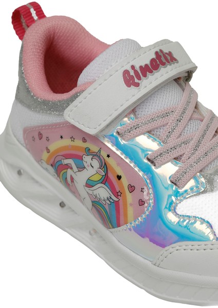 Mospor P 5fx Beyaz Kız Çocuk Spor Ayakkabı