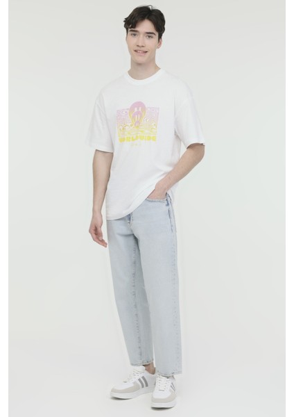 JORSCOPE TEE SS CREW NECK Beyaz Erkek Kısa Kol T-Shirt fırsatları