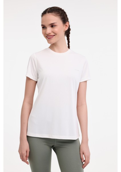 WB PES C NECK 11SN230 5FX Ekru Kadın Kısa Kol T-Shirt