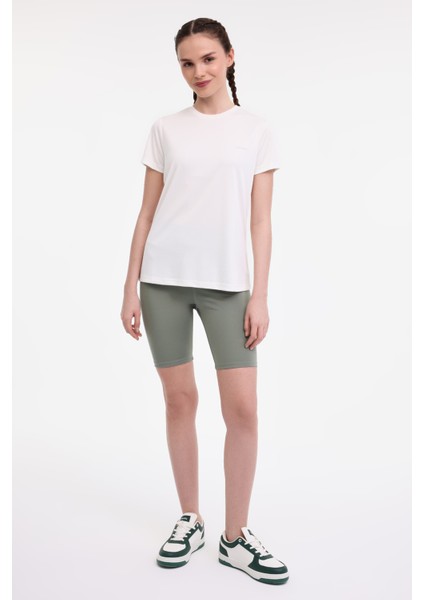 WB PES C NECK 11SN230 5FX Ekru Kadın Kısa Kol T-Shirt modelleri