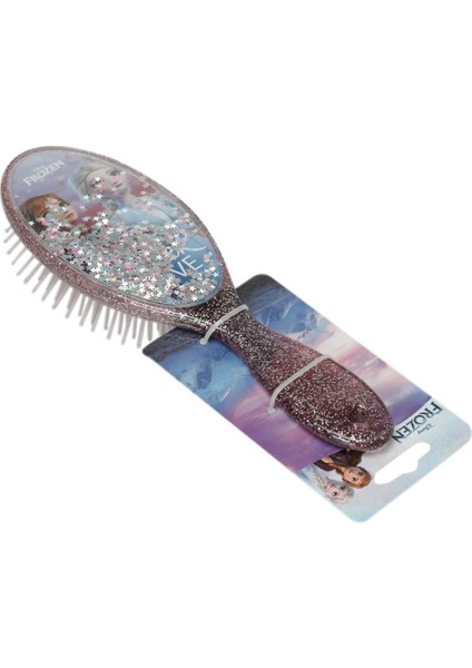 Frozen Love Saç Fırçası Simli ve Pullu 22.5cm