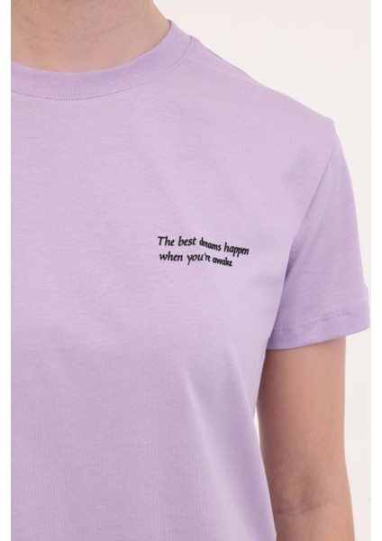 WL ANNA 11 5FX Mor Kadın Kısa Kol T-Shirt fırsatları