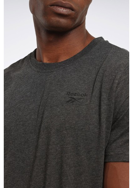 RI Left Chest Logo Gri Erkek Kısa Kol T-Shirt indirimleri