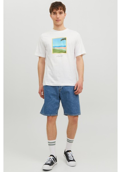 JORTULUM LANDSCAPE TEE SS Beyaz Erkek Kısa Kol T-Shirt fırsatları