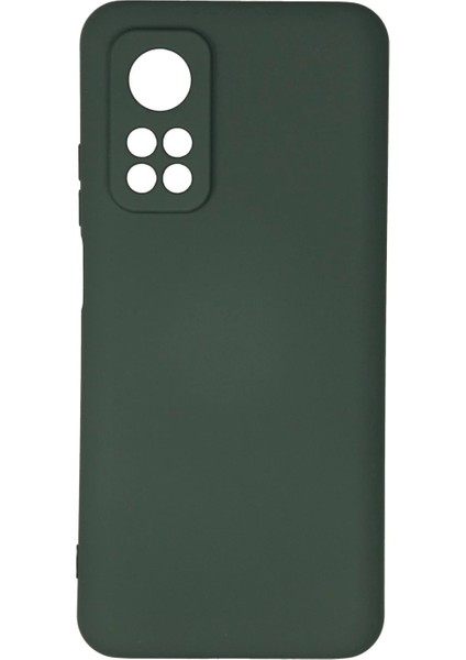 Xiaomi Mi 10T Kılıf Nano Içi Kadife Silikon - Koyu Yeşil