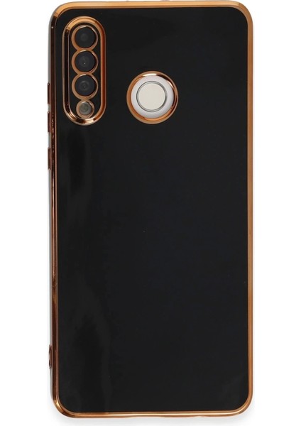 Huawei P30 Lite Kılıf Volet Silikon - Siyah