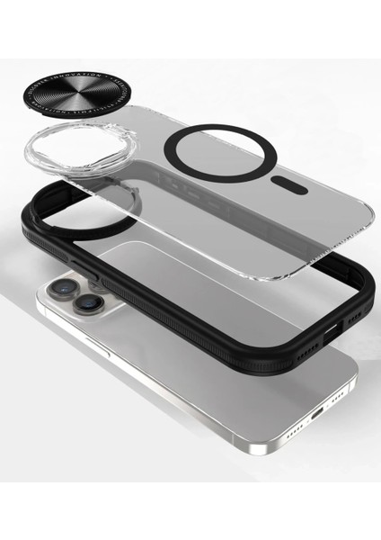 iPhone 14 Kılıf Teleskop Lens Magsafe Silikon Kapak - Koyu Yeşil fiyatları