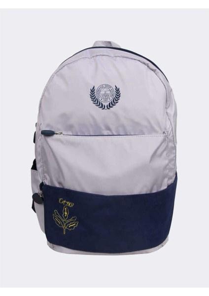 Fenerbahçe Bant Detaylı Beyaz Paraşüt Çanta