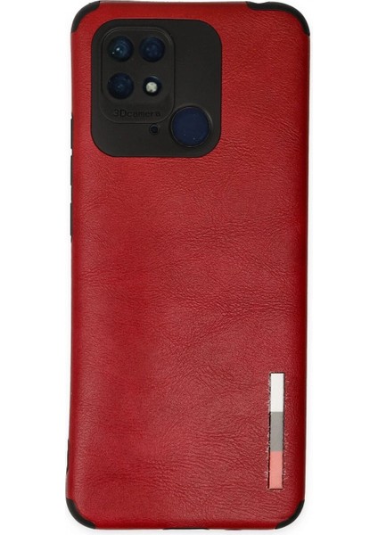 Xiaomi Redmi 10C Kılıf Loop Deri Silikon - Kırmızı
