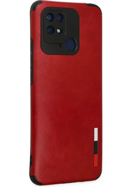 Xiaomi Redmi 10C Kılıf Loop Deri Silikon - Kırmızı modelleri
