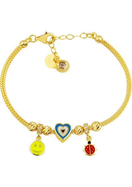 Charmlı Çocuk Altın Bileklik