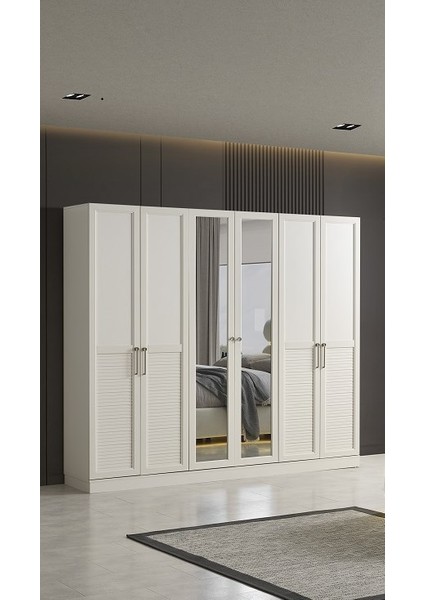 Elabor Mdf 6 Kapaklı Dolap