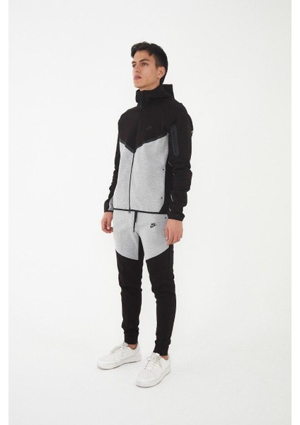 Tech Fleece Gri-Siyah Eşofman Takımı fiyatları