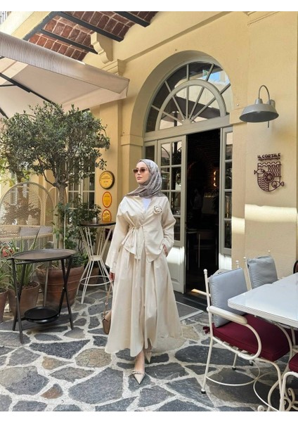 Gül Detaylı Etekli Kimono Takım fiyatları