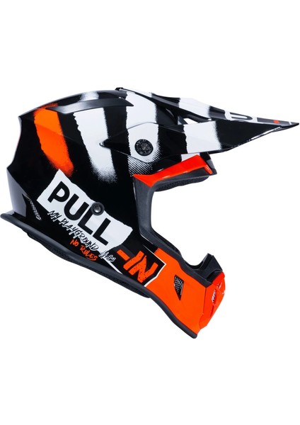 Master Race Trash Kask Trash Orange Beyaz Turuncu Siyah