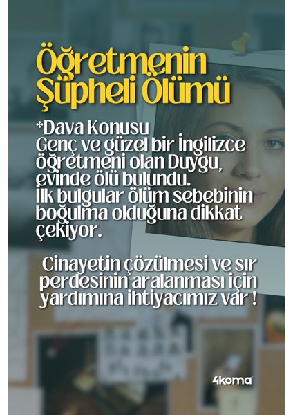 3 Dava Tek Paket Dedektif Oyunu Cinayet Çözme Oyunu Katil Kim Dava Çözme Oyunu Kutu Oyunu modelleri