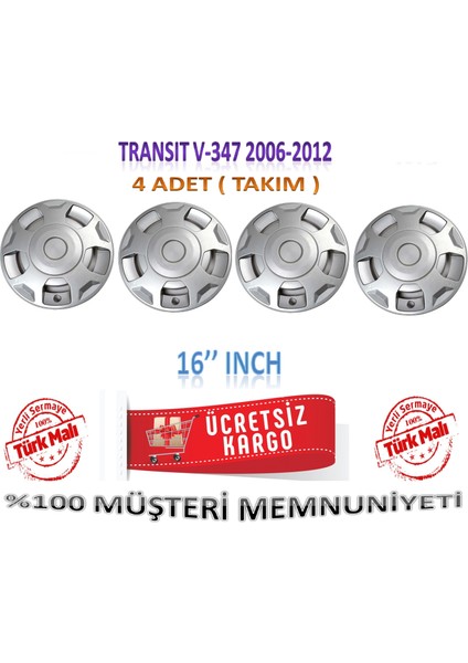 Transit Jant Kapağı Takım 4 Adet 16 Inch 2001-2013 fiyatları